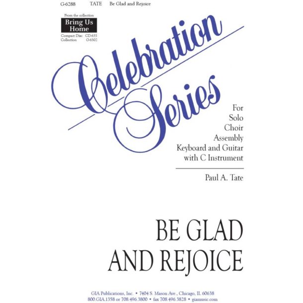 Be Glad and Rejoice
