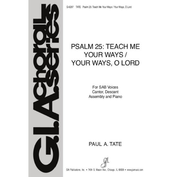 Psalm 25: Teach Me Your Ways - Guitar part : Your Ways, O Lord
