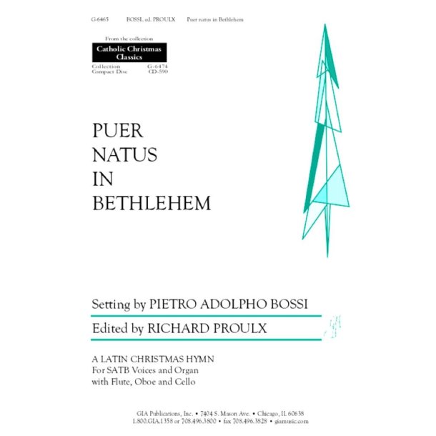 Puer Natus in Bethlehem - Instrument parts : Cello, Oboe