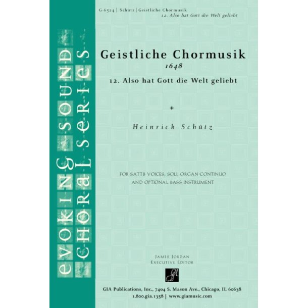 Also hat Gott die Welt geliebt : Bass part