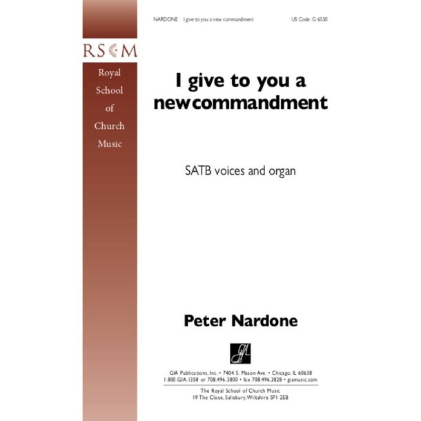 I Give to You a New Commandment