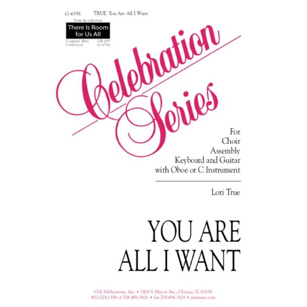 You Are All I Want - Instrumental Part : C Instrument or Oboe