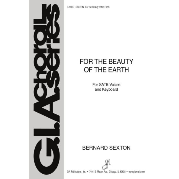 For the Beauty of the Earth