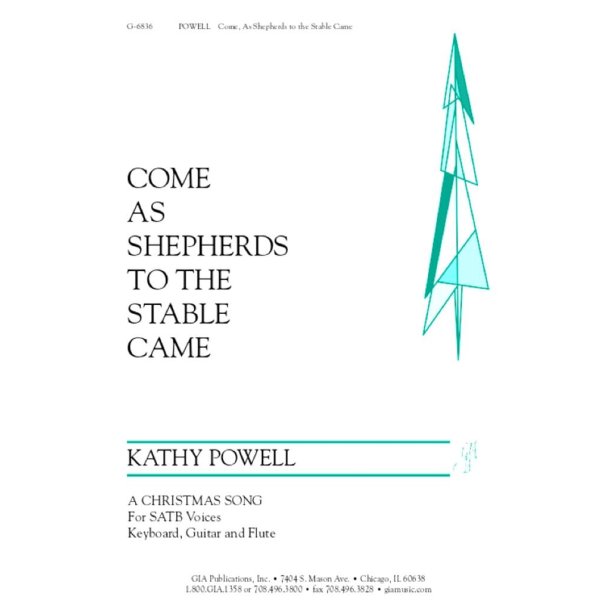 Come, As Shepherds to the Stable Came : Flute