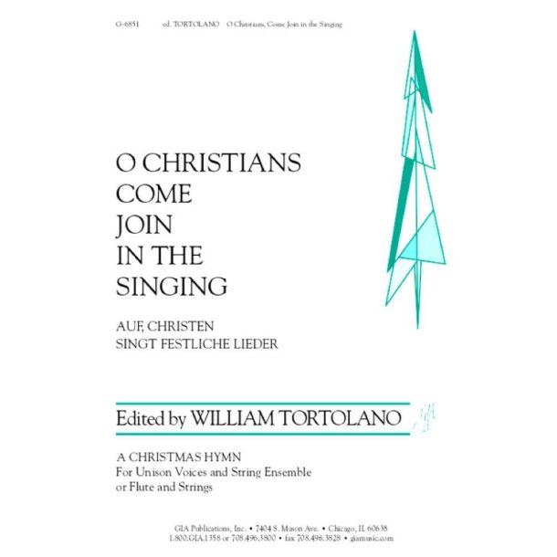 O Christians, Come Join in the Singing - s : Violin 1 or Flute, Violin 2, 3 and Viola