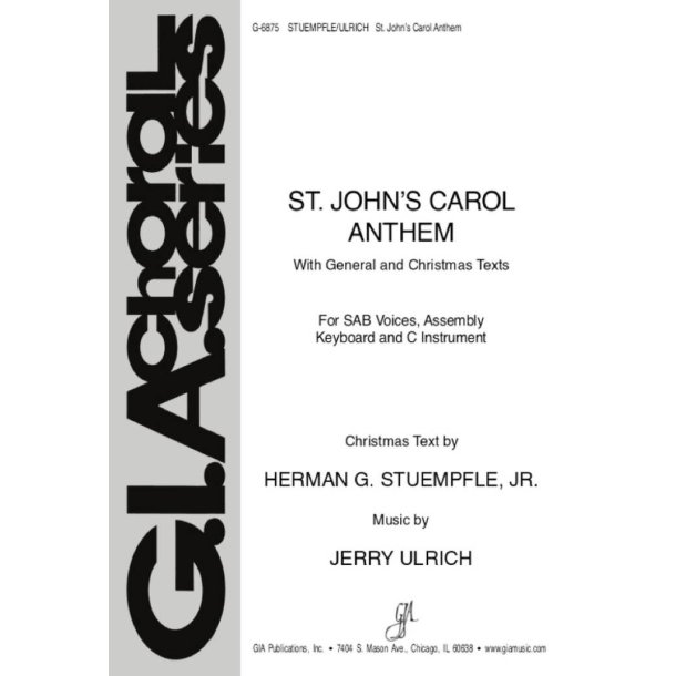 St. John Carol Anthem - Instrument part : Flute