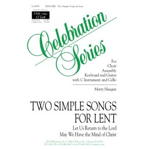 Two Simple Songs for Lent - Instrument Parts : C Instrument and Cello