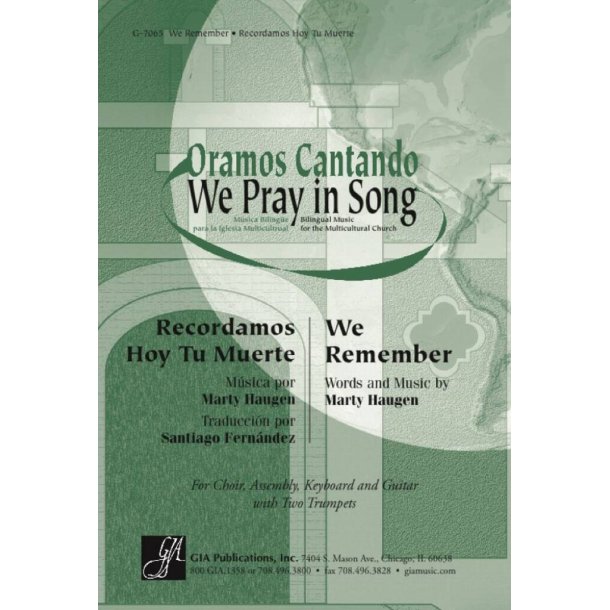 We Remember - Instrument parts