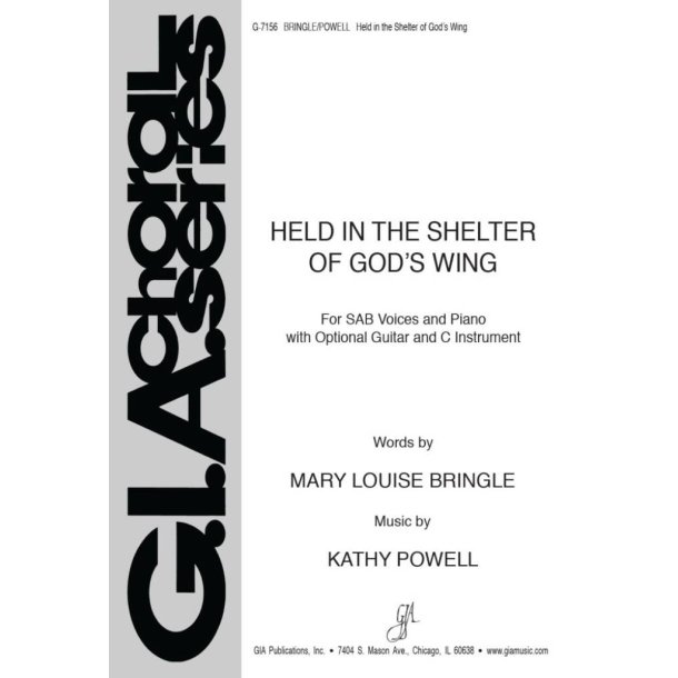 Held in the Shelter of God's Wing : C Instrument