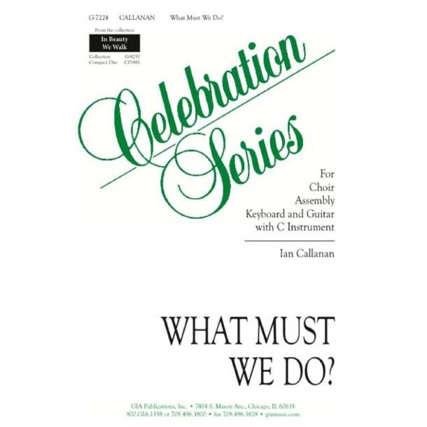 What Must We Do - guitar part : Guitar