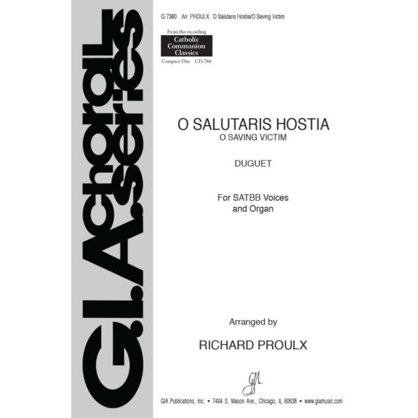 O Salutaris Hostia : O Saving Victim