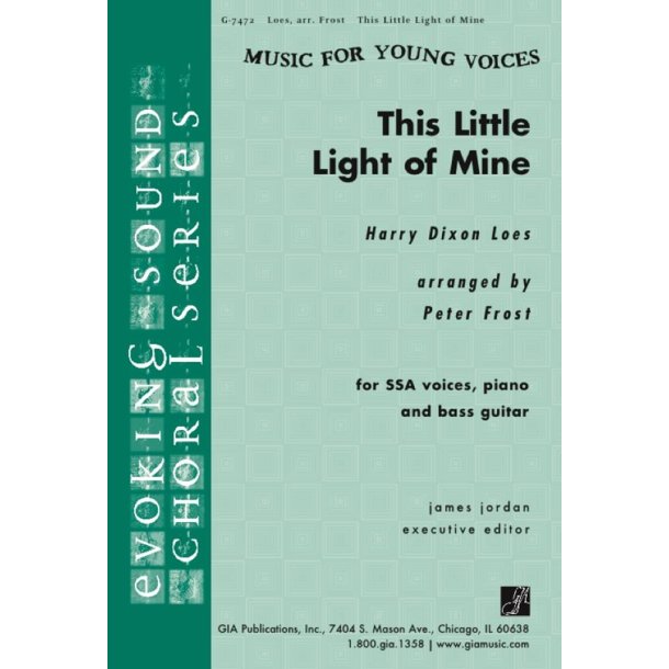 This Little Light of Mine : For SSA, Piano and Bass Guitar