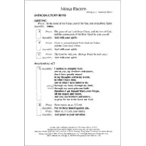 Missa Pacem - Assembly : Revised Order of Mass 2010