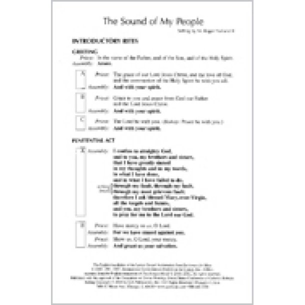 The Sound of My People - Assembly : Revised Order of Mass 2010