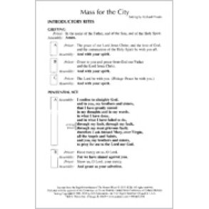 Mass for the City - Assembly : Revised Order of Mass 2010