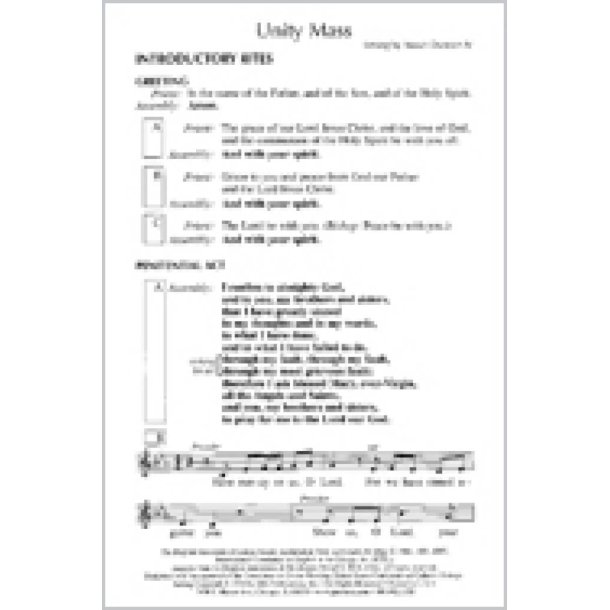 Unity Mass - Assembly : Revised Order of Mass 2010