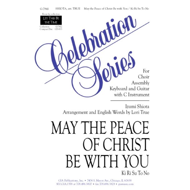 May the Peace of Christ Be with You-Guitar : Guitar