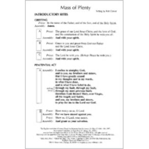 Mass of Plenty - Assembly : Revised Order of Mass 2010