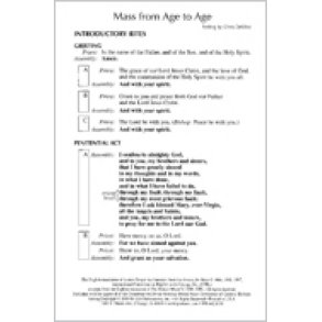 Mass from Age to Age - Assembly : Revised Order of Mass 2010
