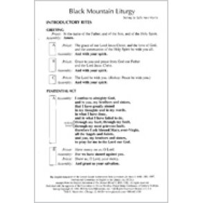 Black Mountain Liturgy - Assembly : Revised Order of Mass 2010