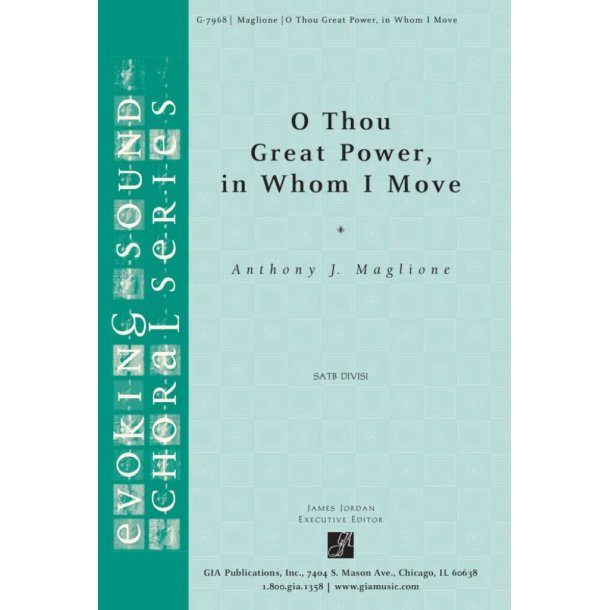 O Thou Great Power, in Whom I Move : Bb Clarinet