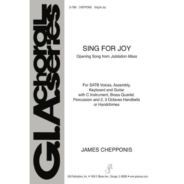 Sing for Joy : Brass Quartet, Percussion, Full Score