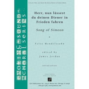 du deinen Diener in Frieden fahren : Song of Simeon