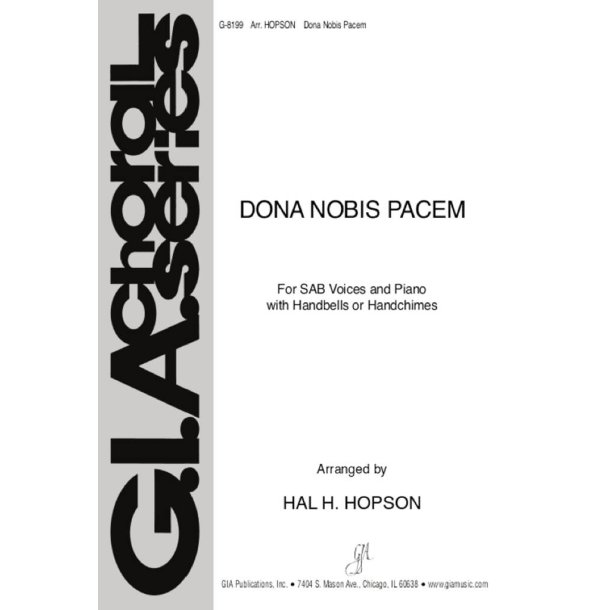 Dona Nobis Pacem : 3 octavea handbells or handchimes
