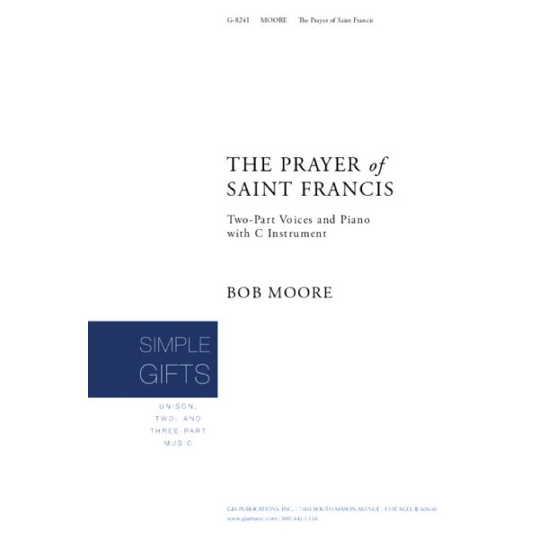 The Prayer of Saint Francis - Instrument part : C instrument