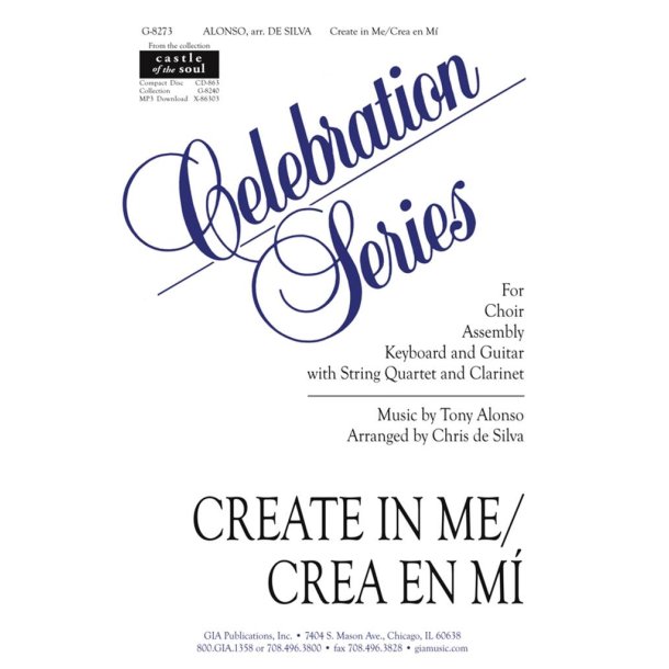 Create in Me - Instrument parts : String Quartet, Clarinet in Bb