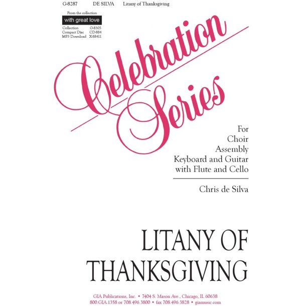 Litany of Thanksgiving