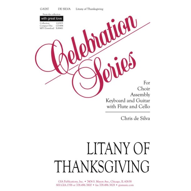 Litany of Thanksgiving - Guitar edition : Guitar