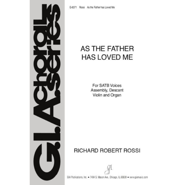 As the Father Has Loved Me : Violin