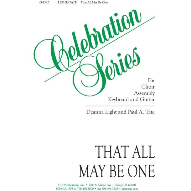 That All May Be One