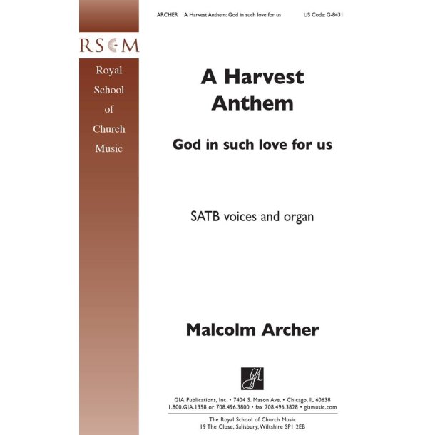 A Harvest Anthem : God in Such Love for Us