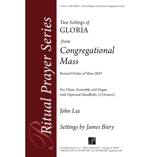 Two Settings of Gloria from Congregational Mass : Handbells (2 octaves)