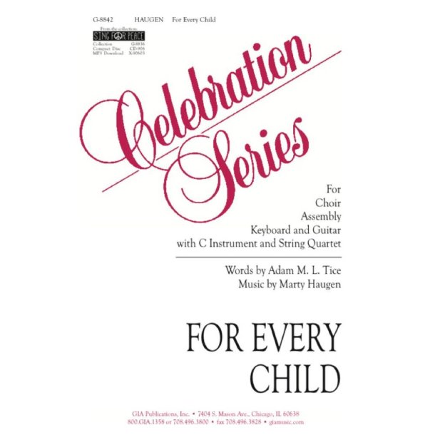 For Every Child - Instrument edition : C Instrument, String Quartet