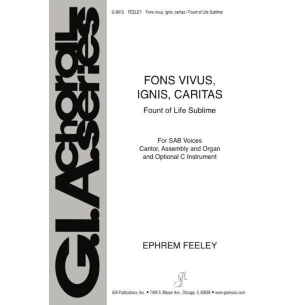 Fons vivus, ignis, caritas : C Instrument