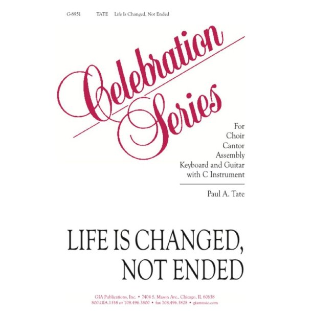 Life Is Changed, Not Ended - Guitar edition