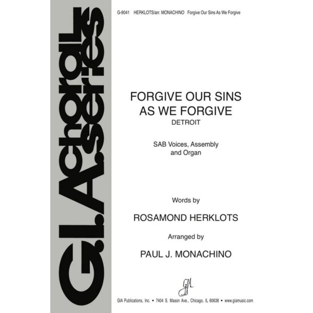 Forgive Our Sins As We Forgive