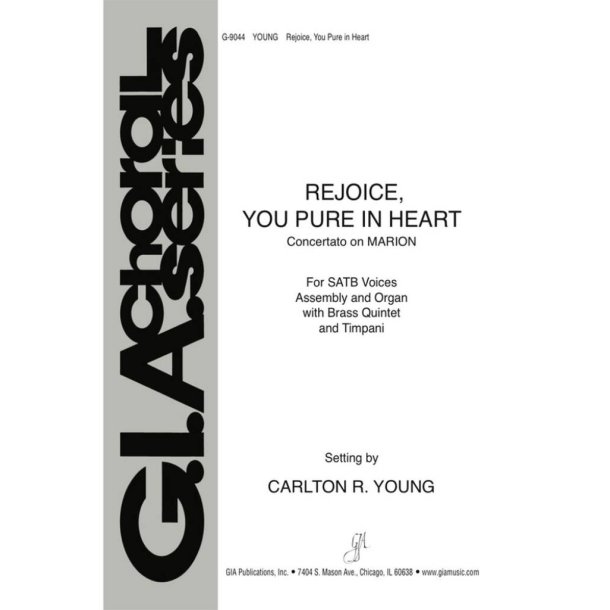 Concertato on Rejoice, You Pure in Heart