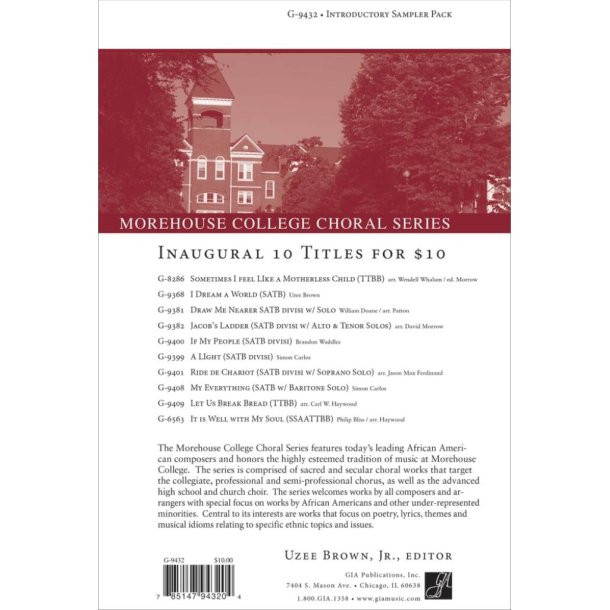 GIA Series Sampler:Morehouse College Choral Series