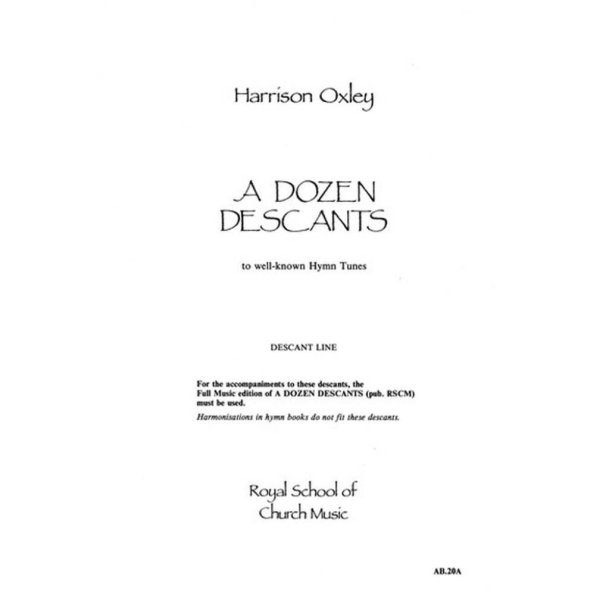 A Dozen Descants - descant line only