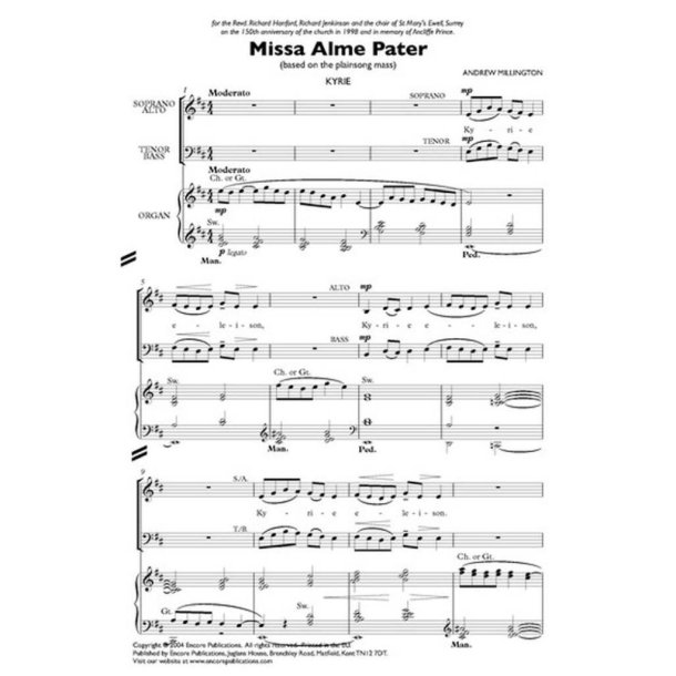 Missa Alme Pater