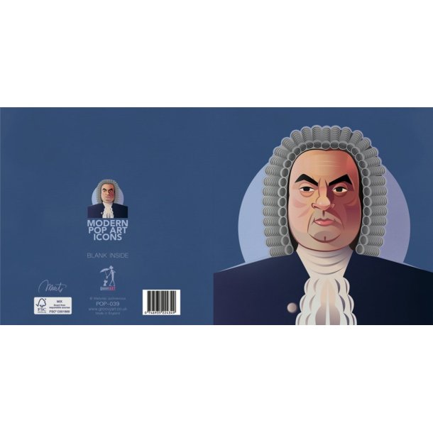Pop Art Icons Bach Card
