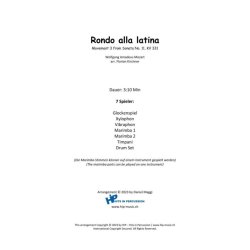 Rondo alla latina : Movement 3 from Sonata No. 11, KV 331