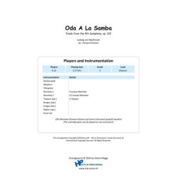 Oda A La Samba : Finale from the 4th movement of the 9th Symphony, op. 125