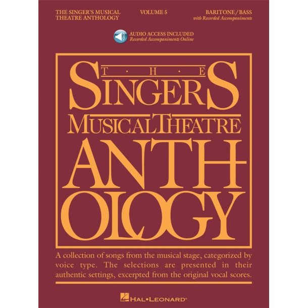 Singer's Musical Theatre Anthology - Volume 5 : Baritone/Bass Book with Online Audio
