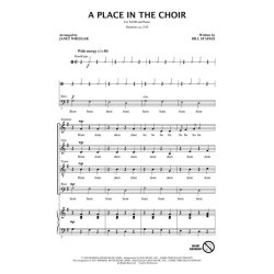 A Place in the Choir : SATB with piano