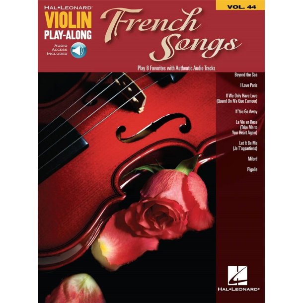 French Songs : Violin Play-Along Volume 44
